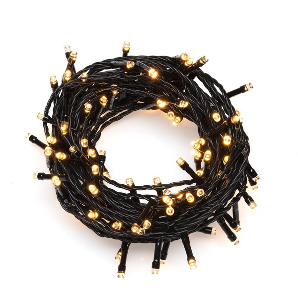 Konstsmide Weihnachtsbeleuchtung Micro LED Lichterkette 1000 Bernsteinfarbene D-image