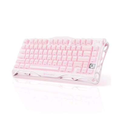 GravaStar Mercury K1 Sakura Pink Mechanical Keyboard 75% RGB BT/2.4G/Wired
