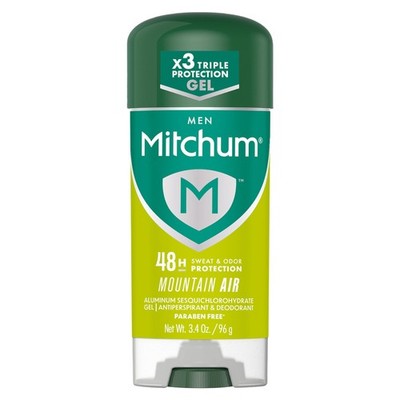 Mitchum Men's Antiperspirant Deodorant Gel Mountain Air 48 Hour Odor Defense
