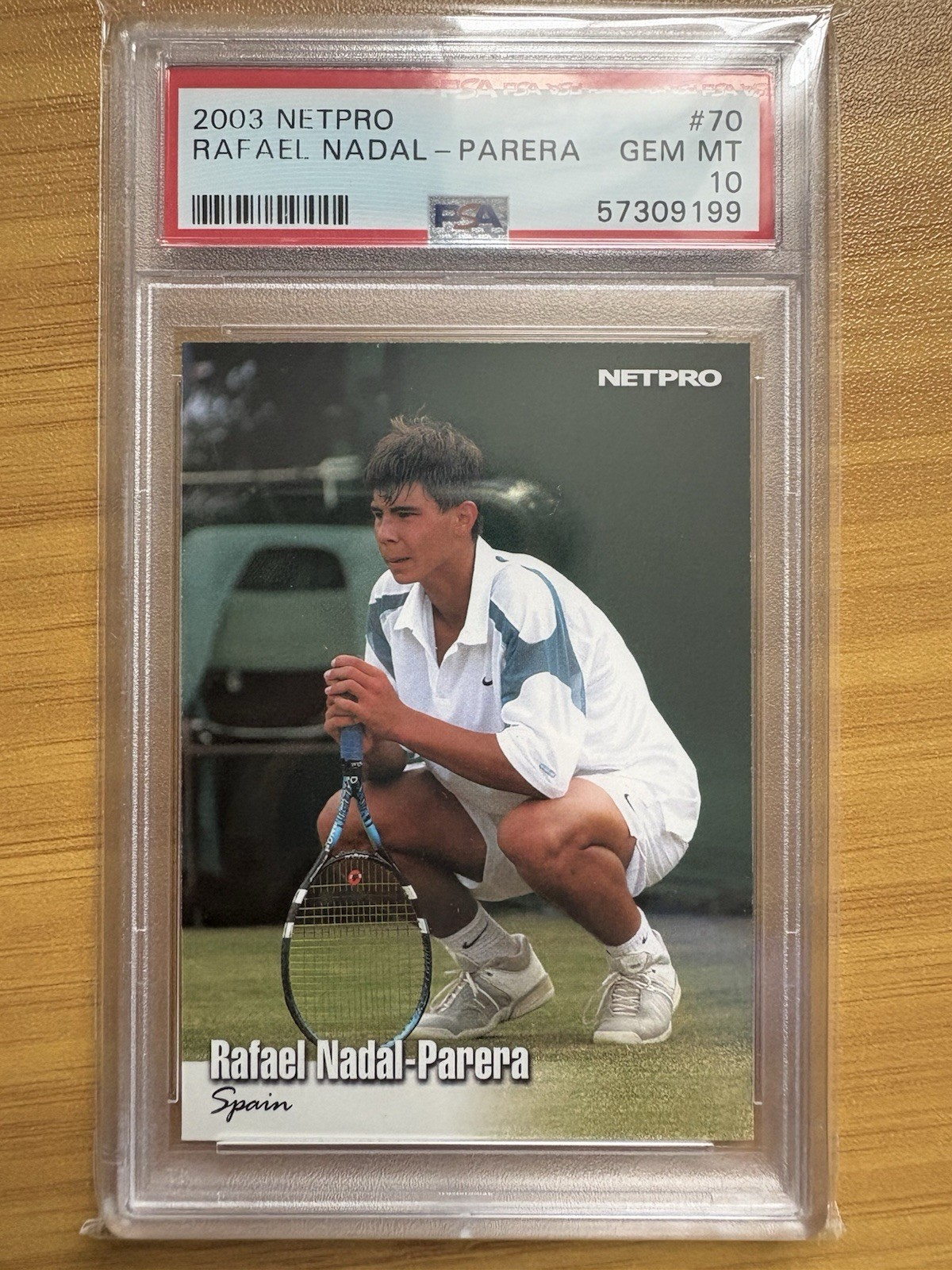 2003 Netpro Rafael Nadal #70 Rookie RC - PSA 10