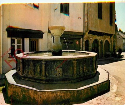 Ansichtskarte>>Najac, Fontaine Monolithe a Vasque