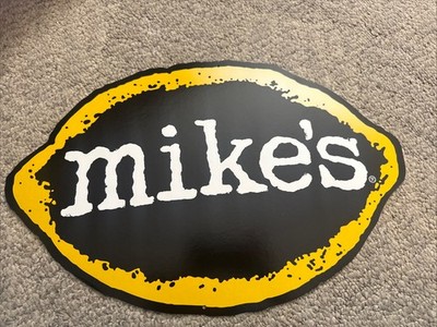 Mike s hard lemonade sign man cave Pic Shows Front & Back Cardboard Not Tin