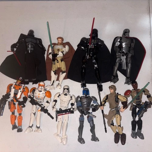 LEGO Star Wars Buildable Figures USED LOT OF 10 READ DESCRIPTION