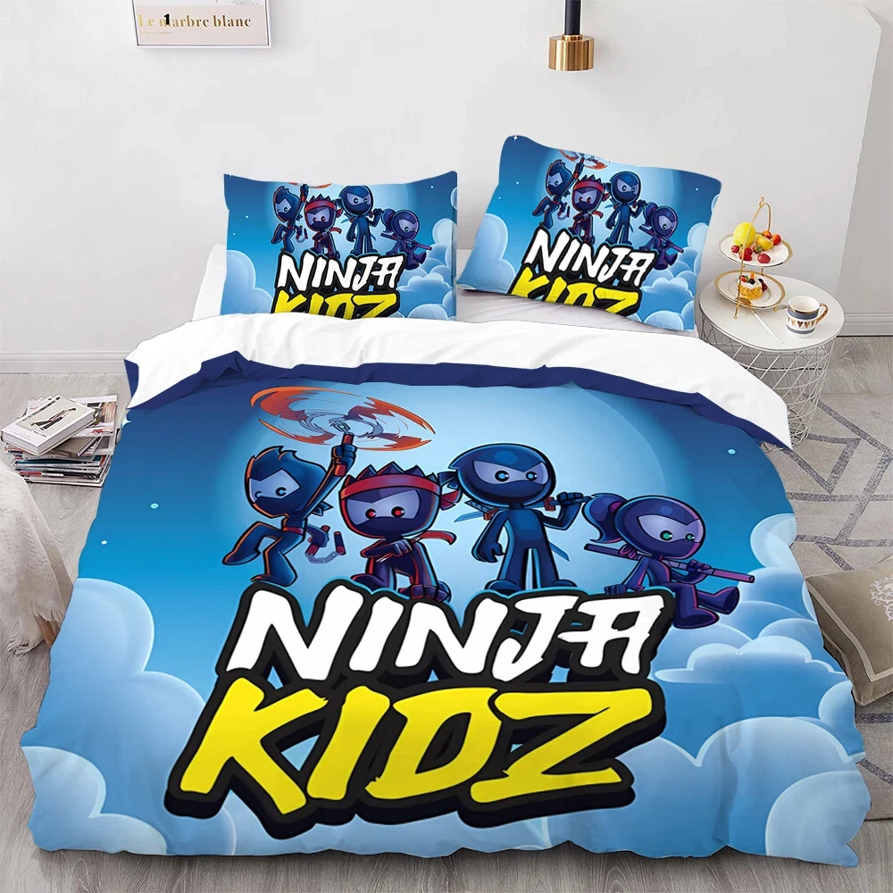 Ninja kidz Fulll Size Bedding Set, Sheet Bedspreads pillowcase anime