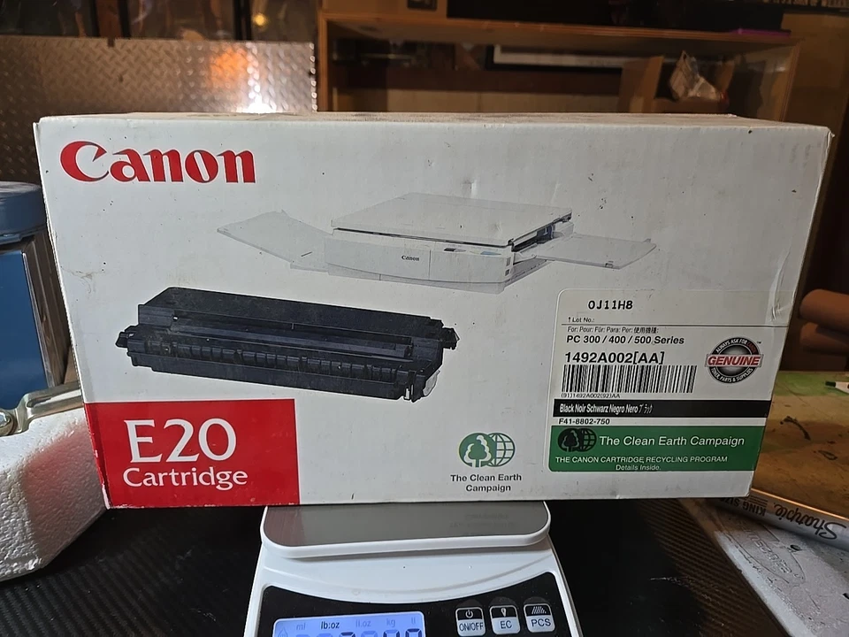 Canon E20 Black Toner Cartridge 1492A002[AA] PC 300 400 500 SEALED NEW Genuine - Image 3 of 4