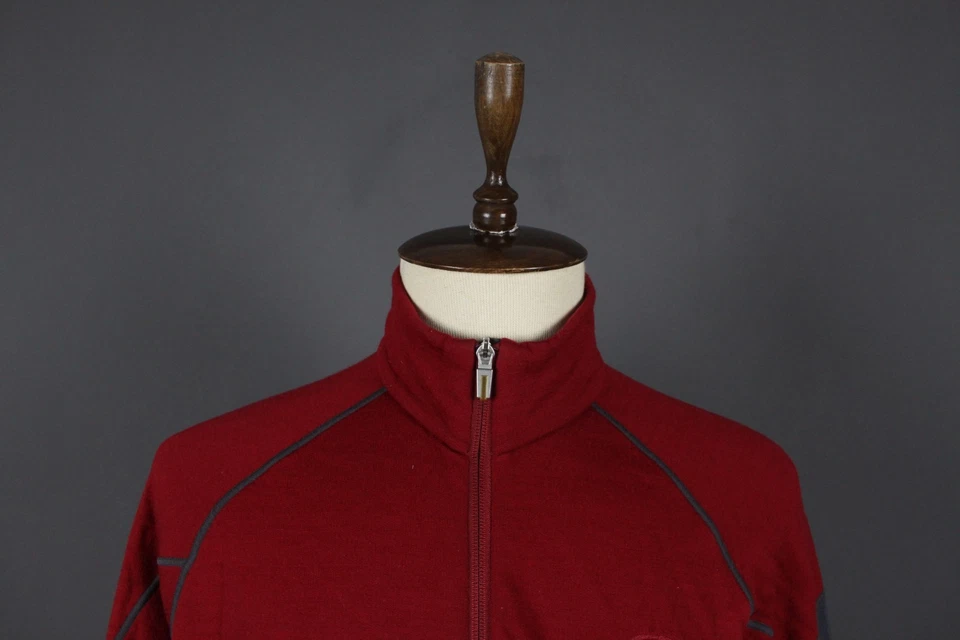 Chaqueta Icebreaker Merino Roja Manga Larga Bolsillo con Cremallera Completa Talla XL Foto 2 de 4