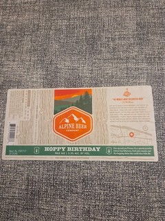 ALPINE BREWING CO CRAFT MICRO BEER LABEL CA