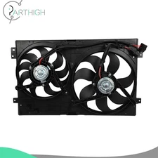 Radiator Condenser Cooling Fan Assembly Electric For 1999-2006 Volkswagen Golf
