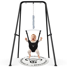 Baby Jumper with Stand,Baby Bouncer,Easy Set-Up,Baby Exerciser for Active Babies