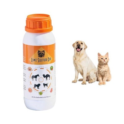 Lime Sulfur Dip for Itchy Skin Relief in Dogs, Cats, Puppies, Kittens, Horses