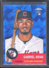 Gabriel Arias 2022 Topps Chrome Platinum Blue Atomic Refractor #99 (63/100)