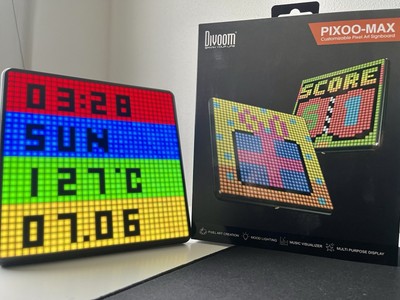 Divoom Pixoo-Max   32×32 RGB Pixel-Art Display, kaum genutzt + Saugnapf Zubehör