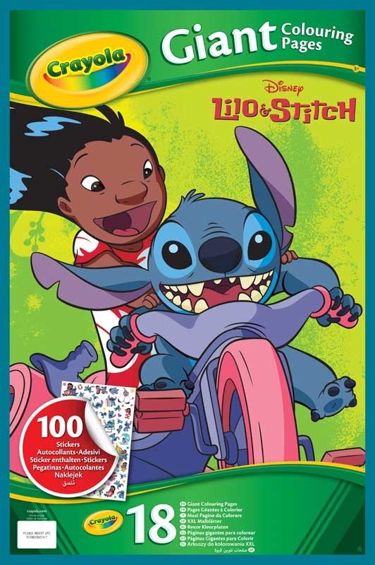 Páginas para colorear gigantes Crayola Lilo & Stitch