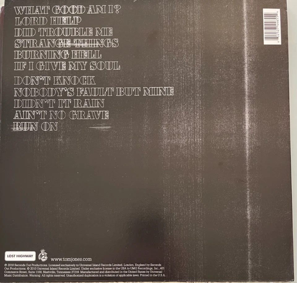 Tom Jones, Praise & Blame, LP, raro Foto 2 de 2