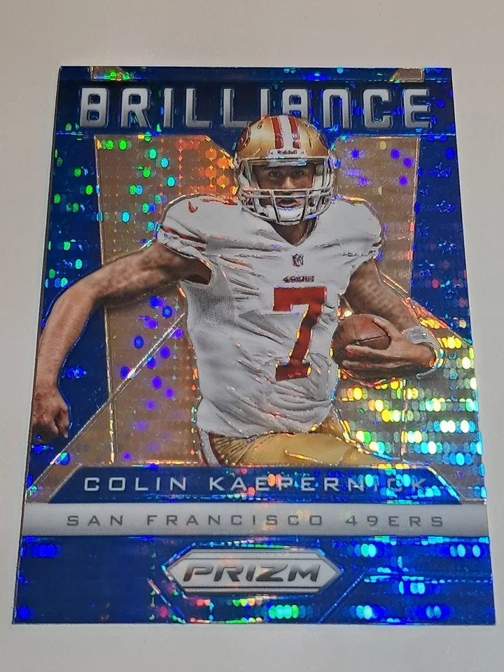 Colin Kaepernick Prizm Blue Brilliance #3 2013 Panini - Image 2 of 4