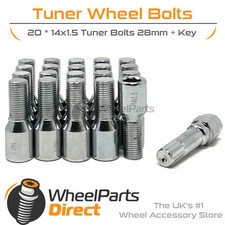 Wheel Bolts (20) Tuner for Rolls Royce Phantom [VII] 03-17 on Aftermarket Wheels