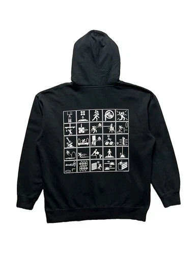 Rare Portal 2 Warning Signs Valve Zip Up Hoodie Size XL - product listing photo