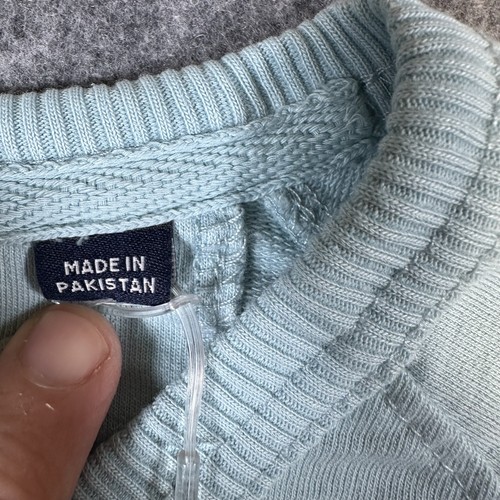 Johnnie-O Sweater Mens Medium Blue Permafrost Taber Crewneck Pullover Casual - Picture 4 of 10