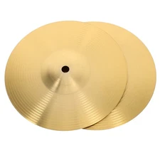  2 Pcs Cymbal Pack Crash with Stand Universal Brass Cymbals for Drums
