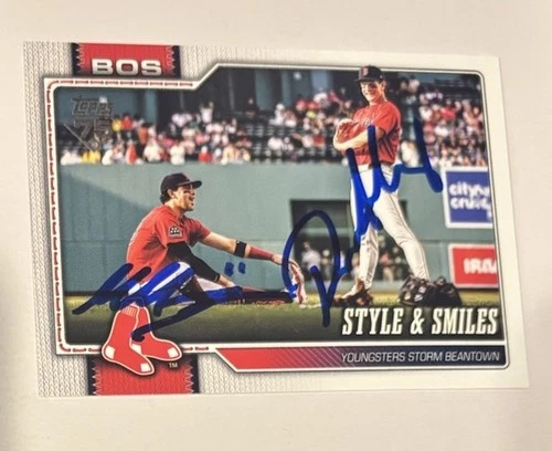Roman Anthony Marcelo Mayer Red Sox Baseball Autographed Signed 2026 Topps Card