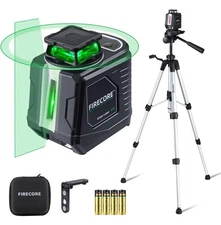 Self Leveling 360 Degree Cross Line Laser With Tripod Green Line 3 Settings