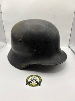 World War Two WW2 German Army M35 Stahlhelm w/ Liner 1937 Dated ORIGINAL