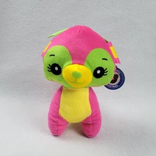 A&A Global Industries Plush Deer Pink Green Neon Stuffed Animal Toy NEW