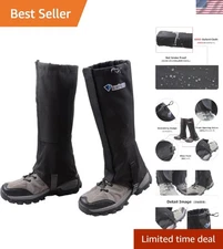 Lightweight Adjustable Boot Gaiters for Snow, Mud & Rain - Ideal for Adventurers