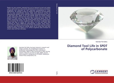 Diamond Tool Life in SPDT of Polycarbonate Harinder Pal Sidhu Taschenbuch 108 S.