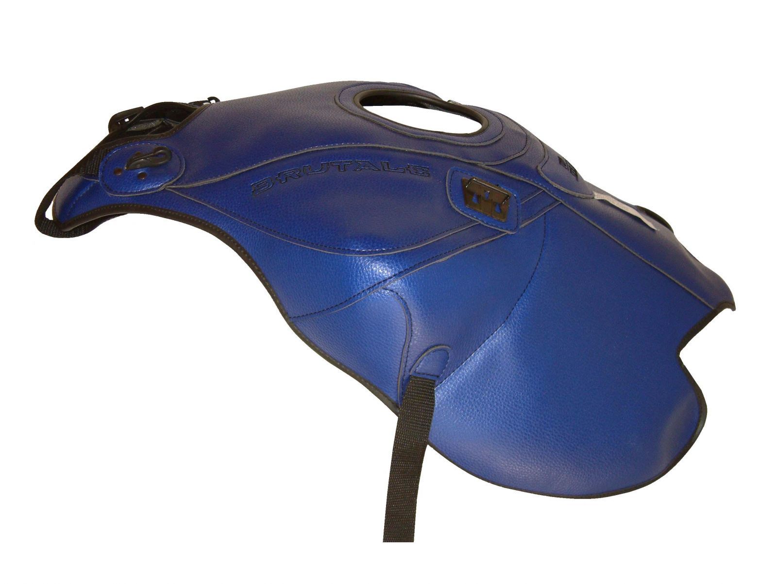 Couvre-réservoir MV Agusta Brutale 2005-2011 Top Sellerie bleu sport en similicuir