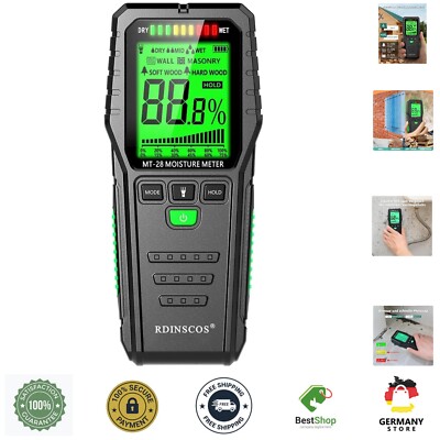 Moisture Meter for Walls Moisture Meter Wall Non-Destructive Measurement Mois...