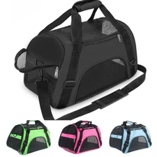 Pet Dog Cat Carrier Bag Soft Sided Comfort Travel Tote Case Airline Approved US