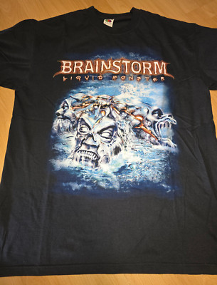 BRAINSTORM Inside The Monster Tour 2005 T-Shirt L Heavy Metal kaum getragen