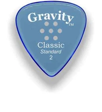 Gravity Picks Classic Standard Multi-Hole 2mm Blue Acrylic  GCLS2PM 