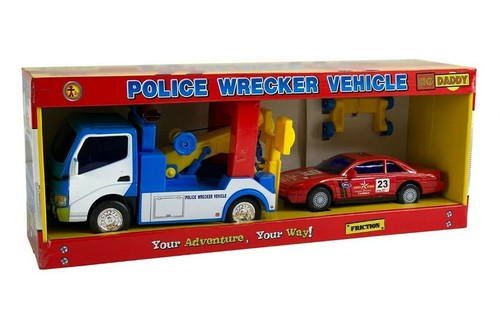 Big Daddy Police Wrecker Truck And Toy Car Combo Set Tow Truck Toy GITT KIDS NEW - Picture 4 of 5