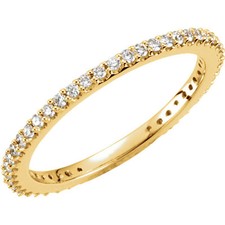 STACKABLE DIAMOND BAND .34 Ct TCW 14K Gold Anniversary Wedding Eternity 67401
