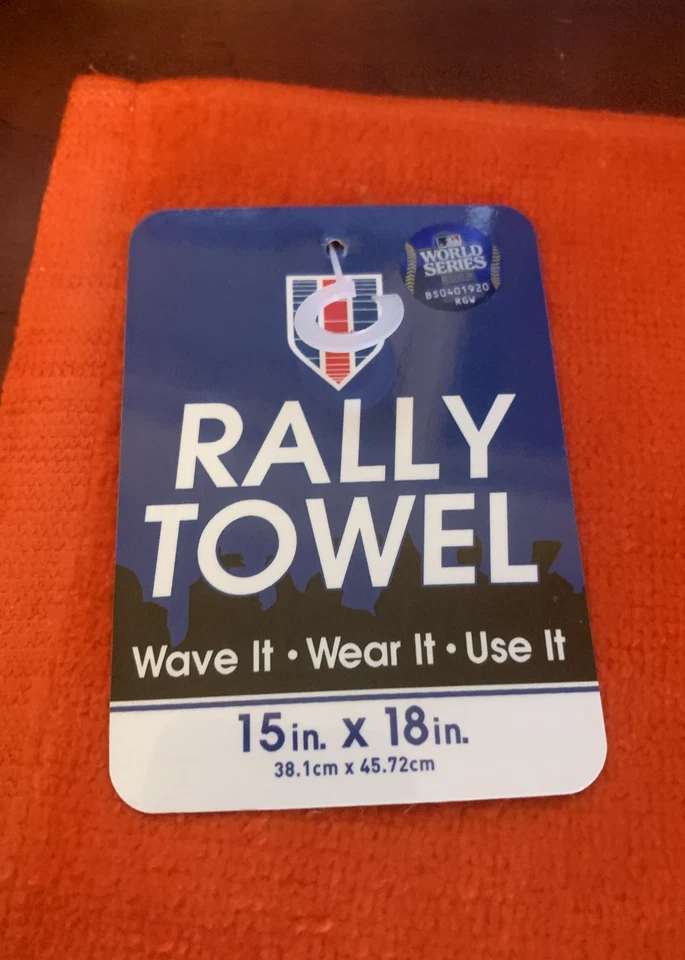 HOUSTON ASTROS 2023 POSTSEASON ОРАНЖЕВОЕ РАЛЛИЙНОЕ ПОЛОТЕНЦЕ MLB ОФИЦИАЛЬНОЕ - 15 x 18 дюймов - Изображение 2 из 2