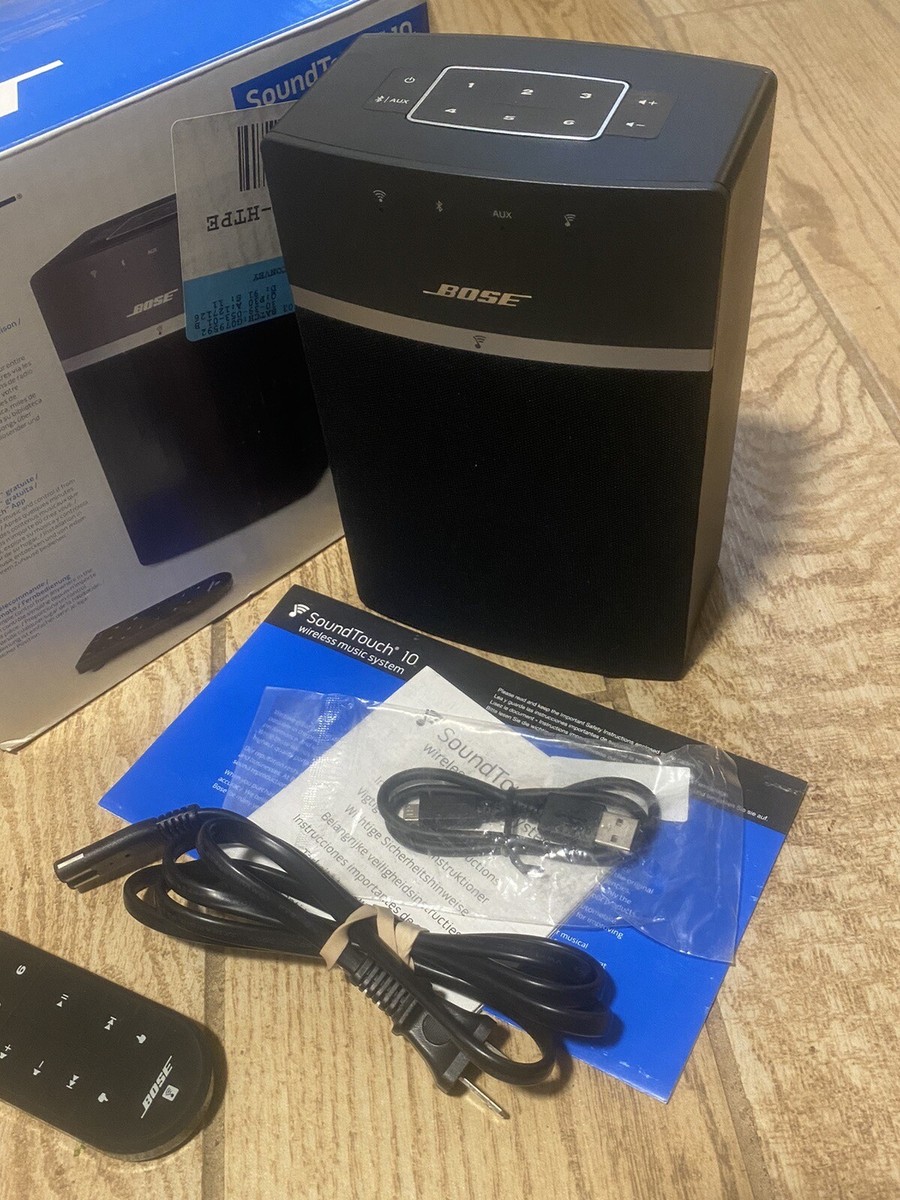 Bose Bluetooth Speaker Bose Soundtouch 10 Black Wireless Speakers - Main Image