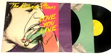 The Rolling Stones  Love You Live  2x LP   Andy Warhol cover art Vg+