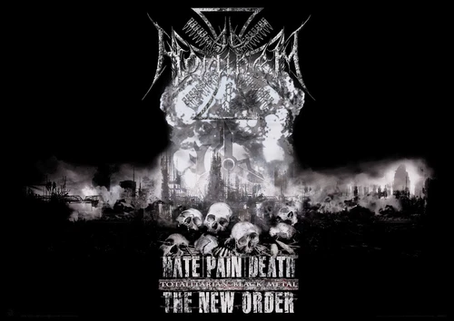 Ad Hominem - Hate Death Pain  A1 Poster,neu