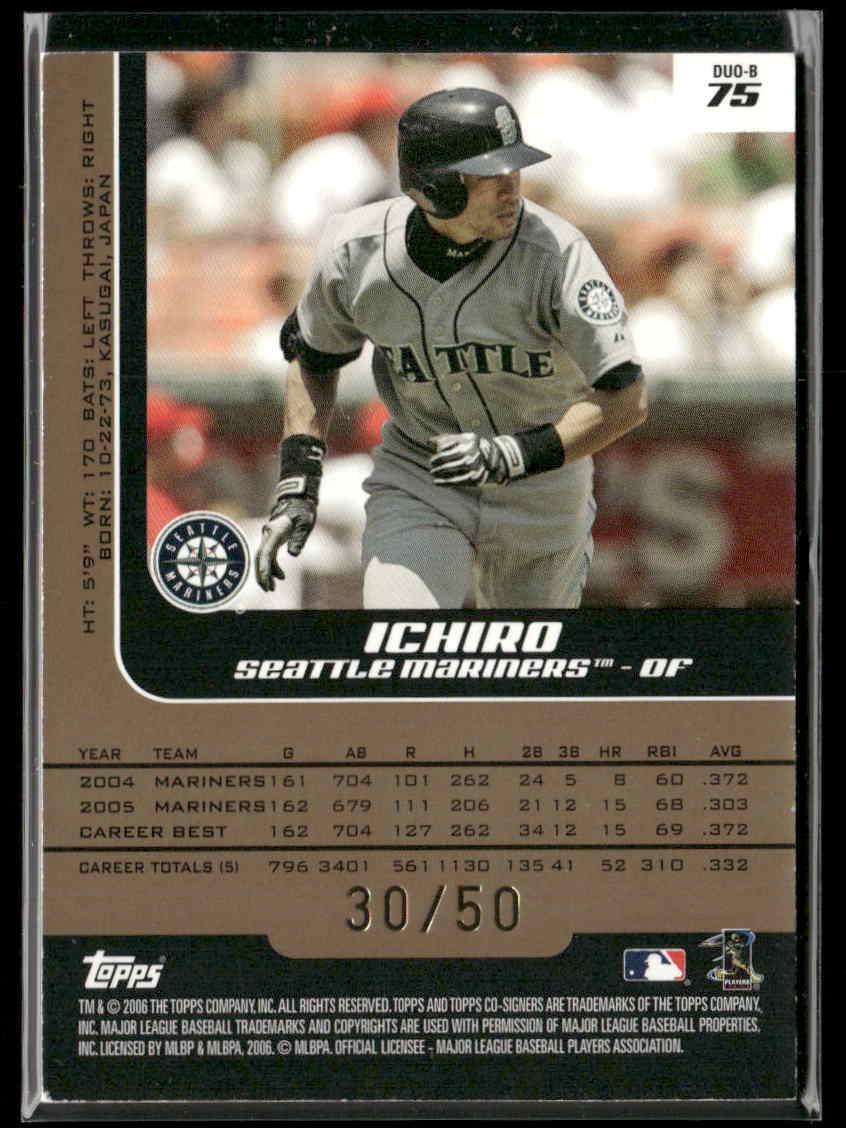 【2001年ダブルルーキー&250限定】イチロー&プホルス/FLEER 2001年ダブルルーキー&250限定】イチロー&プホルス/FLEER 2001年