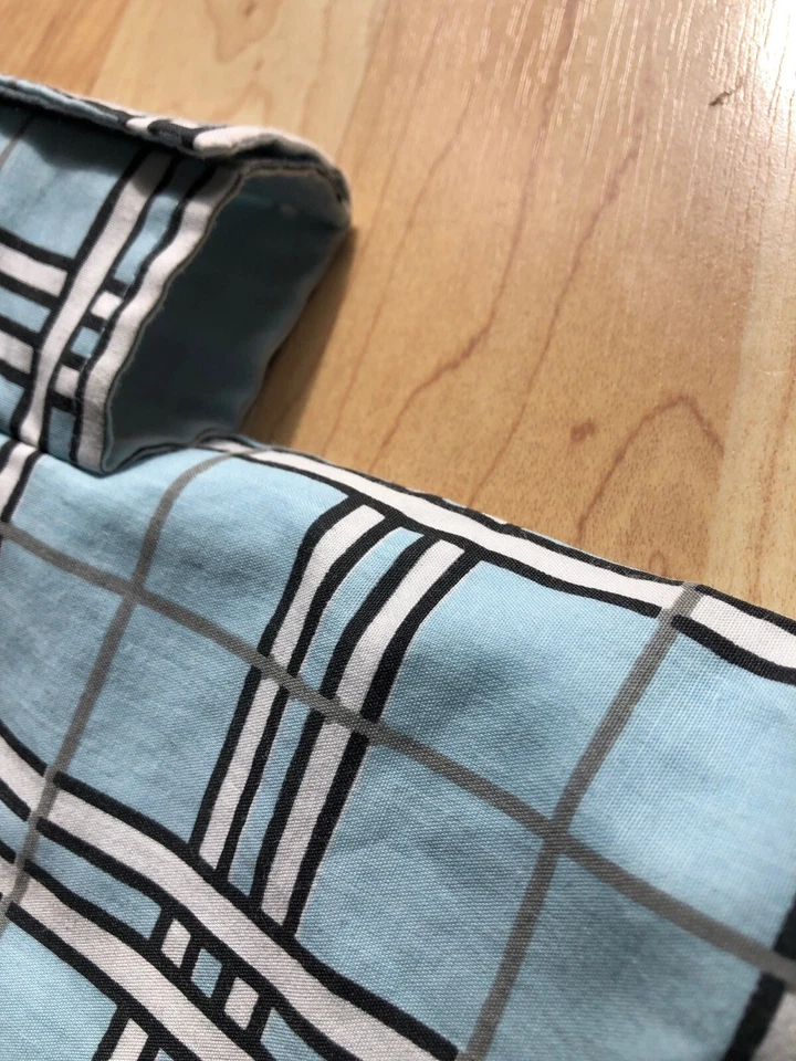 Balboa Asiento de Coche Bebé Canopy Cubierta Universal Manta Reversible Azul Cuadros Foto 4 de 4