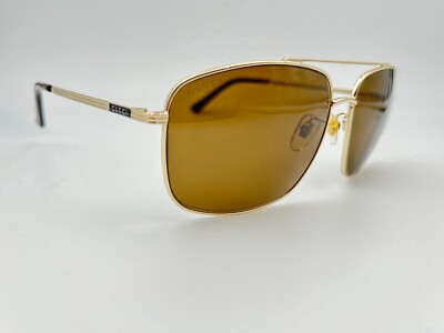 Gucci Sunglasses GG0836SK 002 Gold Brown 63-14-140 Aviator