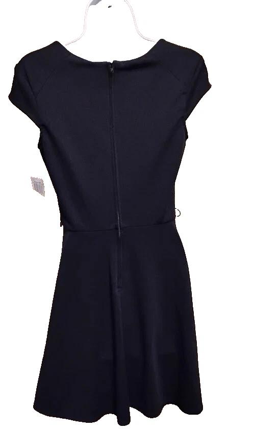 Nuevo con etiquetas Vestido para mujer BCX negro rojo geométrico línea A sin mangas talla: 7 Foto 2 de 2