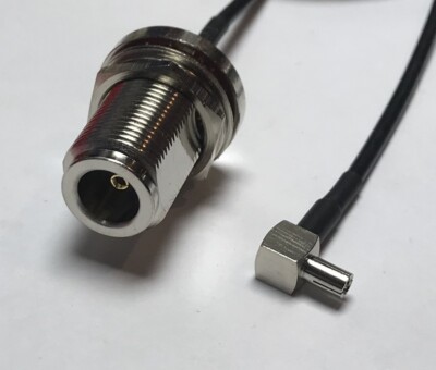 TS9 Male Angle to N Female Bulk, Pick Length Extender ACI100 Coaxial Cable USA