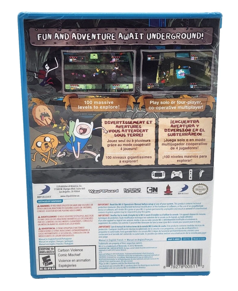 Adventure Time: Explore the Dungeon Because I Don't Know (Nintendo Wii U, 2013) - Image 2 of 4