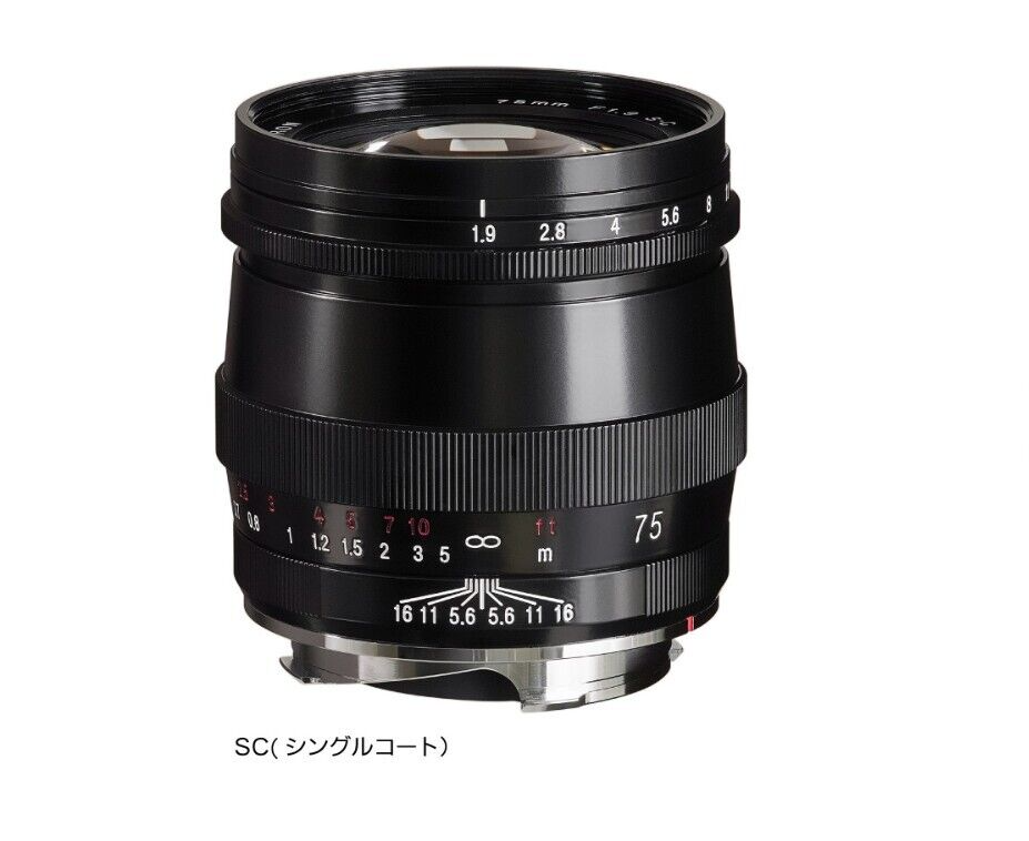 す*か様 Voigtlander ULTRON 75mm F1.9 MC VM VOIGTLANDER Ultron 75mm F1.9 SC Black Paint Lens VM Mount Manual