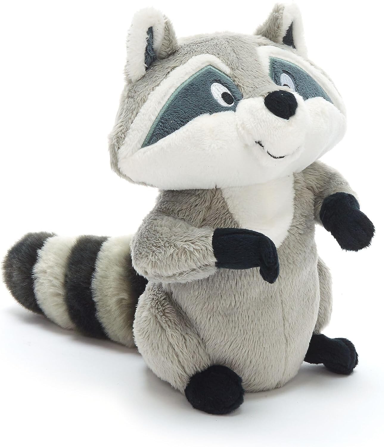 Peluche Meeko 32 cm Disney Pocahontas en tissu gris et blanc pour cadeau de naissance