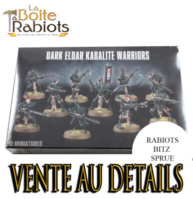 Warhammer 40000 Drukhari Cabalites Krieger Einzelhandel Rabiot Bitz Sprue