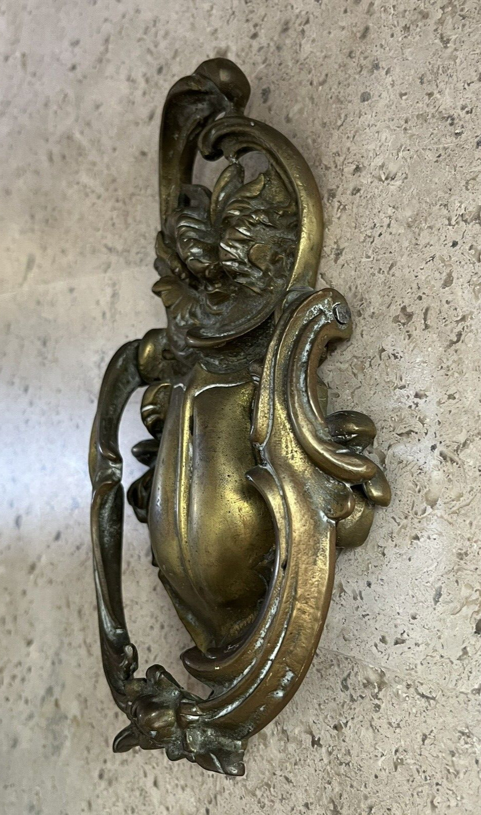 LARGE ANTIQUE c.1898 ART NOUVEAU NEW ORLEANS ARCHITECTURAL SALVAGE DOORKNOCKER